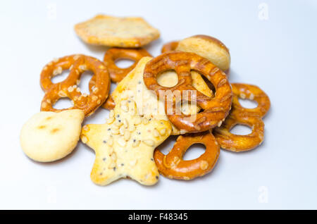 Salty Snacks Stock Photo