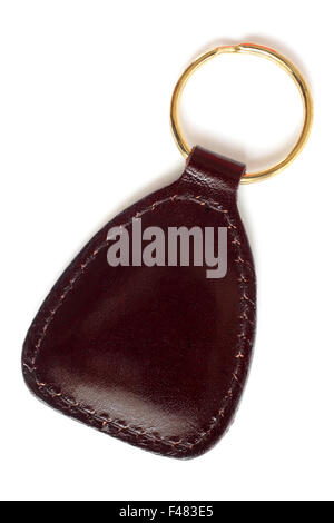Leather key chain Stock Photo