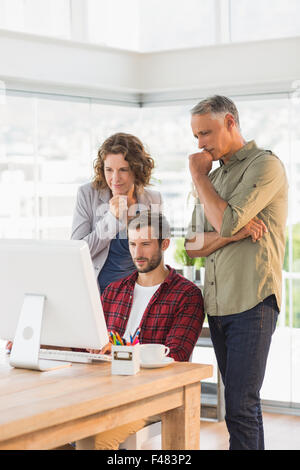 Creative business people working together Stock Photo