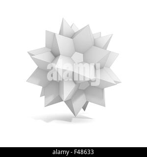abstract geometric 3d object, more polyhedron variations in this set Stock Photo