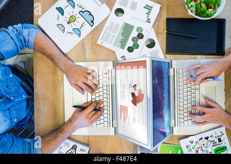 Composite image of flowchart graphic Stock Photo - Alamy image.