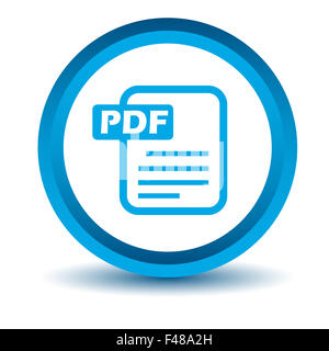 Blue pdf icon Stock Photo