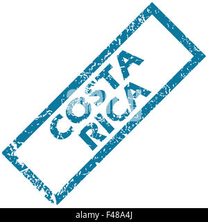 Costa Rica rubber stamp Stock Photo
