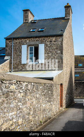 France, Normandy, Barfleur, old houses in the country center Stock Photo