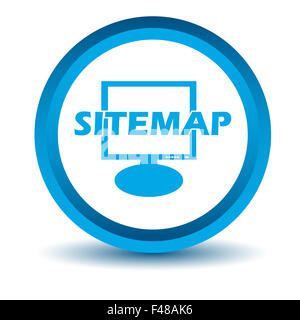 Blue sitemap icon Stock Photo