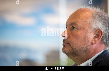 Andrew Long, Chief Executive of Extra MSA who want to build a motorway service area at Jcn 35 on the M1 at Smithy Wood Stock Photo