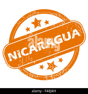 Nicaragua grunge icon Stock Photo