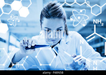 Composite image of science graphic Stock Photo