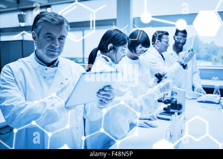 Composite image of science graphic Stock Photo