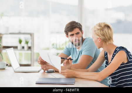 Creative business people working together in meeting Stock Photo
