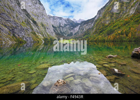 Fabulously beautiful lake Koenigssee Stock Photo