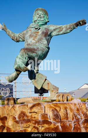 Mr Jolly town statue in Skegness, Lincolnshire, England, UK. Stock Photo