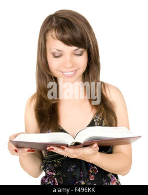Beautiful girl with book Stock Photo