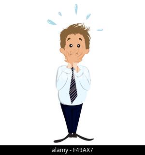 Confused man Stock Vector