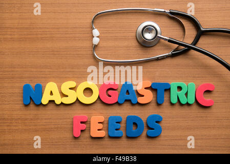 Nasogastric feeds (NG feeds) Stock Photo