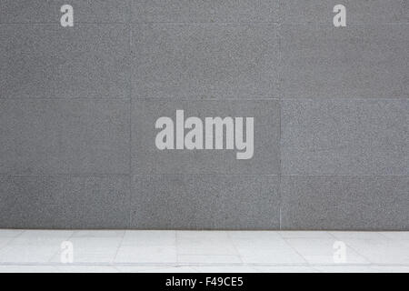 Gray cement wall and floor, granite concrete tiles, abstract background Stock Photo