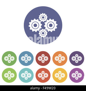 Mechanism Flat Icon Stock Photo - Alamy