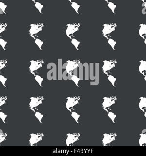 Straight black America pattern Stock Photo