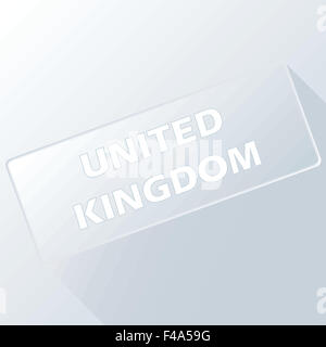 United Kingdom unique button Stock Photo