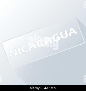 Nicaragua unique button Stock Photo