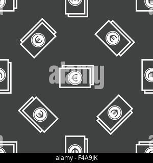 Euro banknote pattern Stock Photo