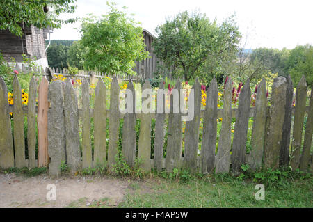Wooden fence Stock Photo