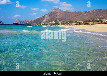 Beach on Crete island Stock Photo