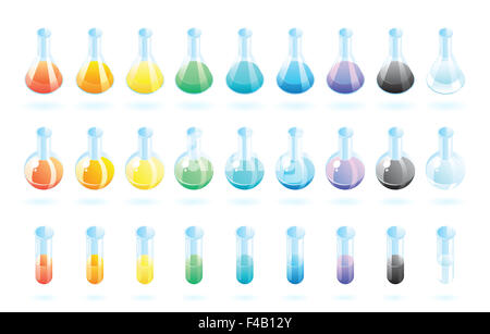 Chemical laboratory glass Stock Photo