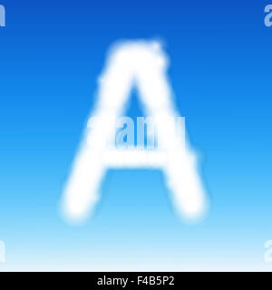 Sky Letter A Stock Photo