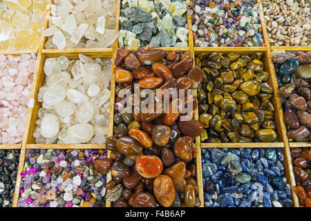 Semiprecious stones background Stock Photo