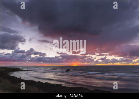 sunset, Baltic Sea, Gotland, Sweden Stock Photo
