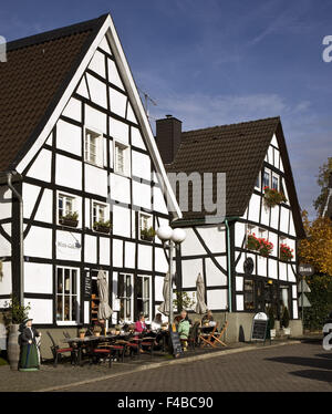 Half-timbered houses, Herdecke, Germany. Stock Photo