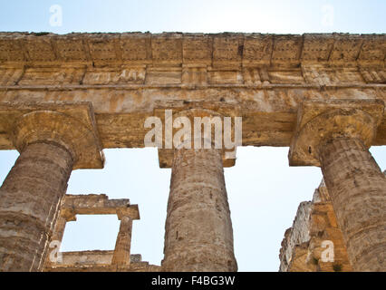 Paestum temple - Italy Stock Photo