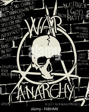 War and anarchy poster, abstract grunge background Stock Photo - Alamy