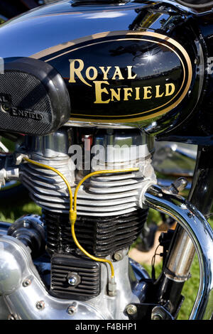 Royal Enfield, Classic British vintage motorcycle Stock Photo