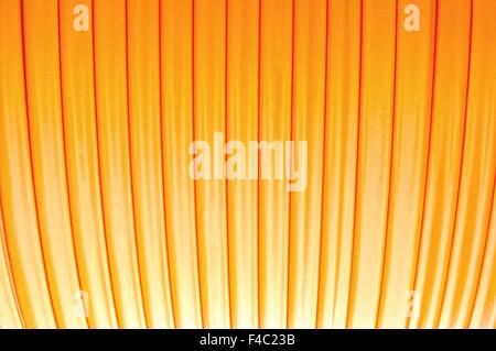 Cable drum with fiber optic cable Stock Photo