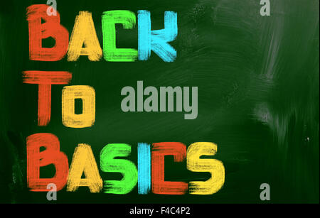 Back To Basics Concept Stock Photo