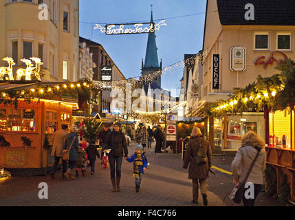 Christmas Market, Unna, Germany Stock Photo