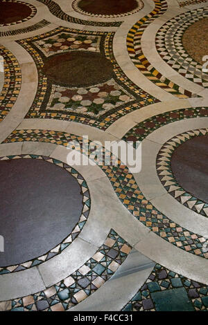 Tiled floor inside Basilica Papale di Santa Maria Maggiore,Rome,Italy