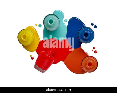 Nail Polish Spill Stock Photo