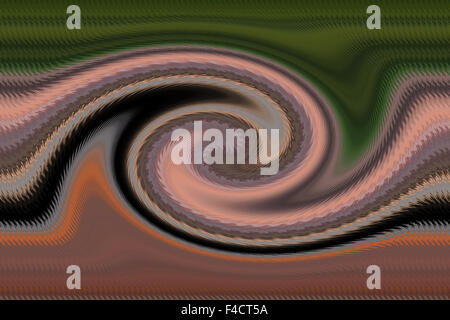 Abstract colorful zigzag spiral pattern. Multicolor Horizontal image Stock Photo