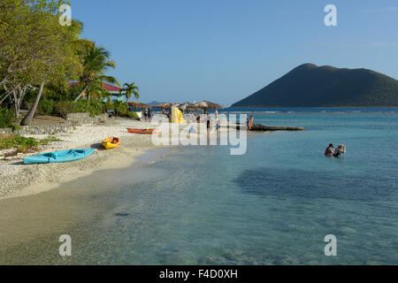 Caribbean, British Virgin Islands, Marina Cay. Japanese glass