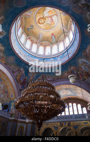 Greece, Peloponnese, Patra, Agios Andreas church, interior Stock Photo