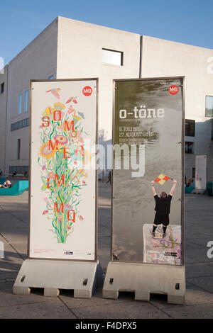 Exhibition Posters at the Museum Quarter; Vienna; Austria Stock Photo