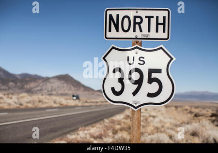 U.S. Route 395 North sign. U.S. Route 395 North sign.