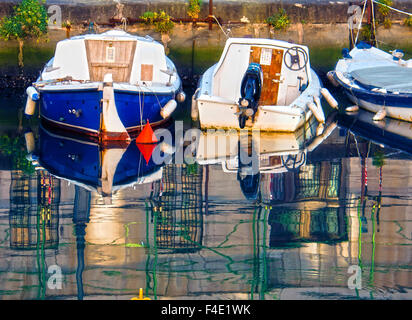 Old Well Used Fishing Boats Moored Stock Photo 1066052720