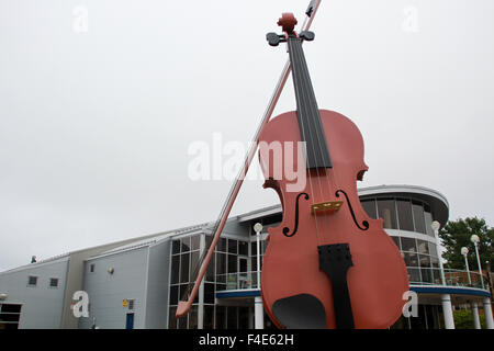 The Big Fiddle located at the marine terminal in Sydney, Nova Scotia Stock Photo