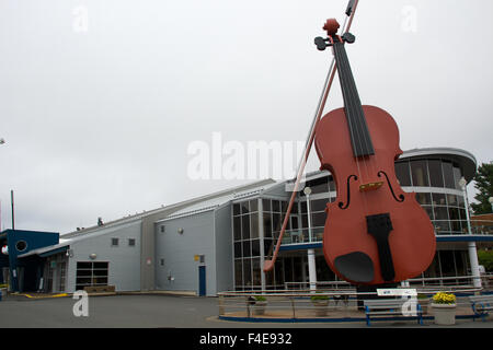 The Big Fiddle located at the marine terminal in Sydney, Nova Scotia Stock Photo