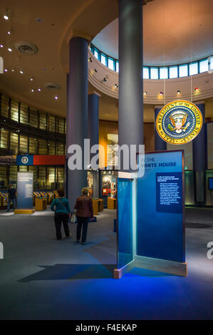 Georgia, Atlanta, Carter Presidential Center, library and museum of former President Jimmy Carter, interior Stock Photo