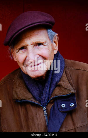 Portrait of an old man, New York City, New York. USA Stock Photo